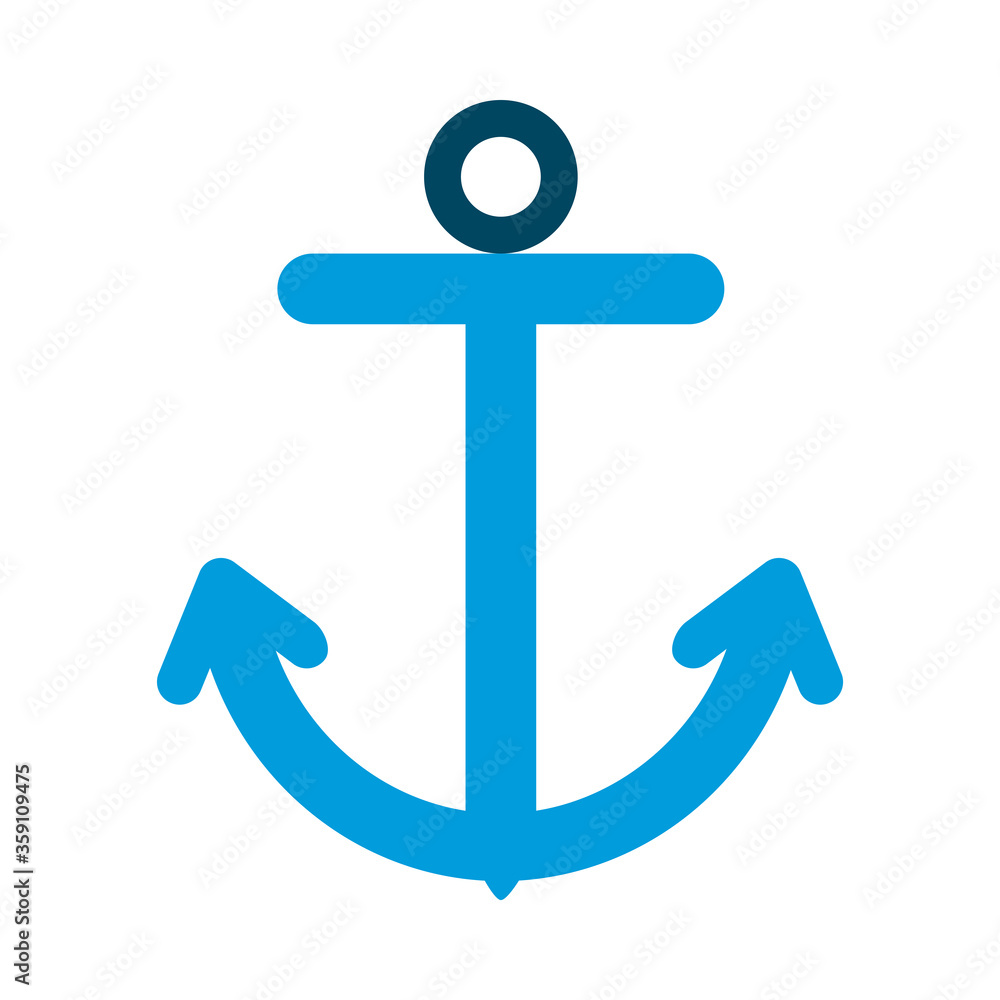 anchor flat style icon vector design anchor flat style icon vector design