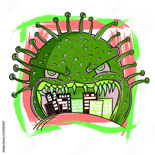 Covid19 Monsters Attack the Earth