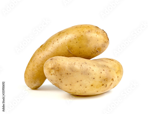 potatoes isolated on white background