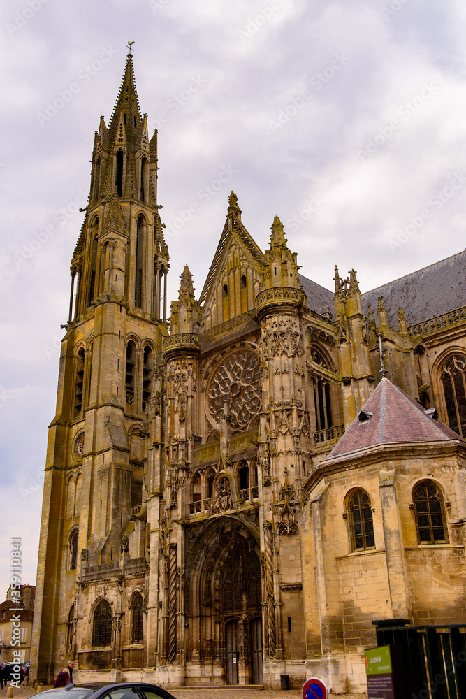 Senlis Cathedral, a Roman Catholic church in Oise, France.