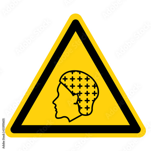 Warning Hairnet Required Symbol Sign ,Vector Illustration, Isolate On White Background Label. EPS10