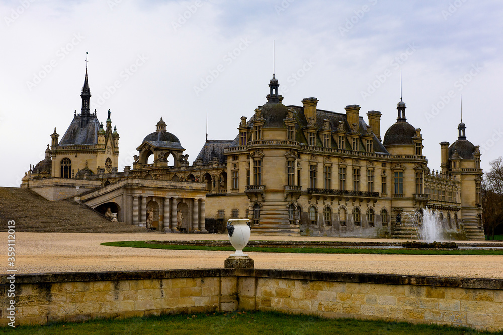 Castle of Chantilly, one of the famous chateau in France