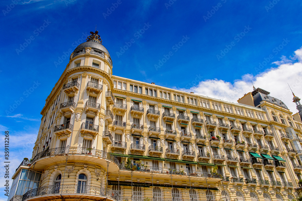 Luxury architecture of Nice, Alpes-Maritimes departement, France