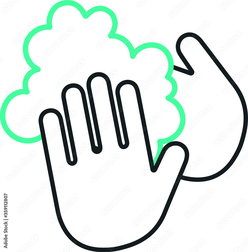 Wash your hands vector icon. Vector illustration. Wash your hands vector icon. Vector illustration.