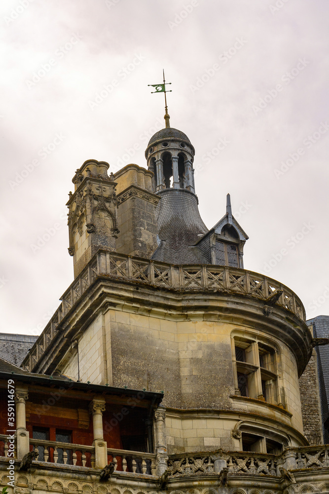 Church in Blois, a city and the capital of Loir-et-Cher department, France