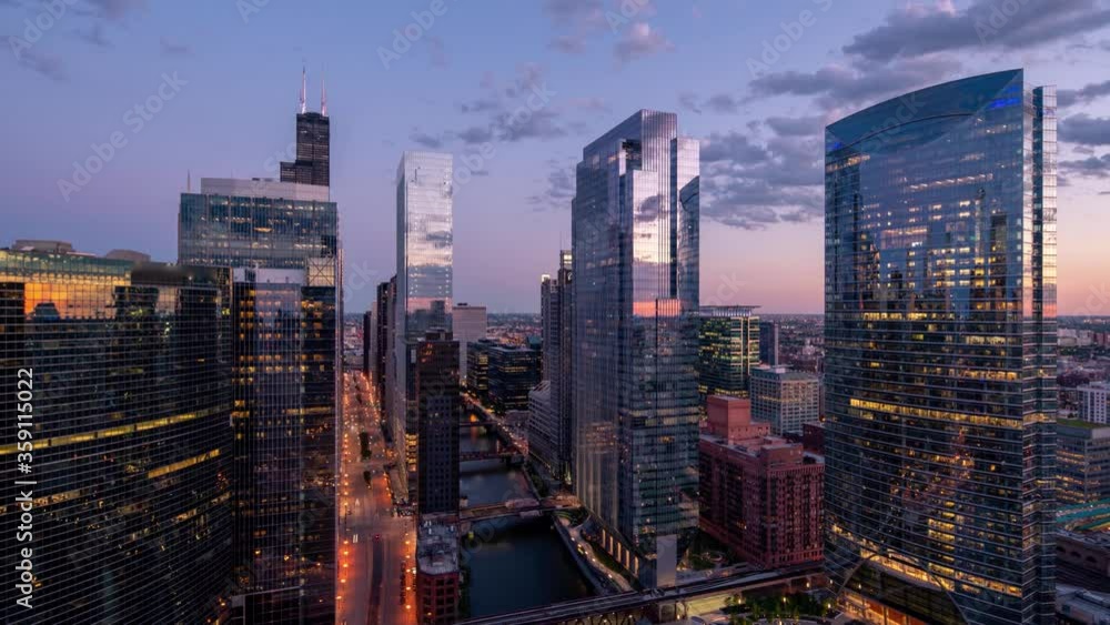 Chicago Skyline Time Lapse Chicago Skyline Time Lapse