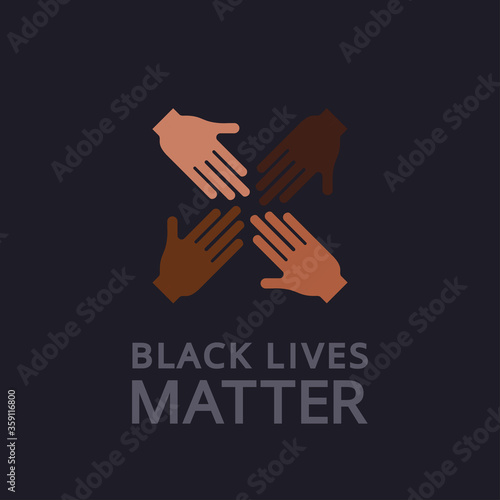 banner black lives matter. banner,poster logo black lives matter.baner logo black lives matter with multicolor hands.Black lives matter modern logotype, banner,design,sign,interracial union multicolor