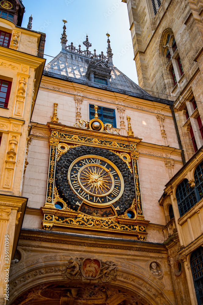 It's Gros-Horloge of Rouen, the capital of the region of Upper Normandy and the historic capital city of Normandy