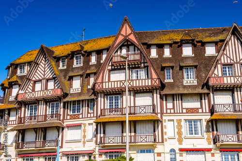 It's Architecture of Trouville, Normandy, France.