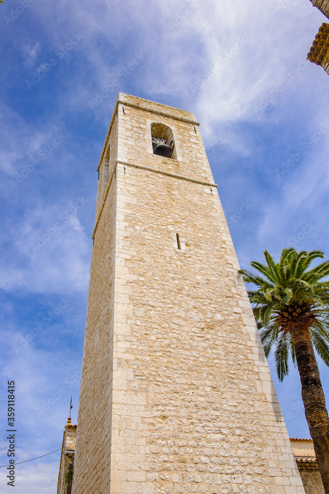 It's Old medieval church in Saint Paul de Vence, one of the oldest towns of the French riviera