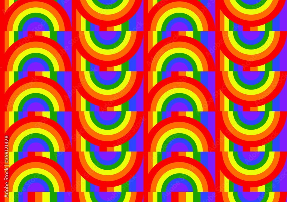 Obraz premium Pride abstract colorful background with circles