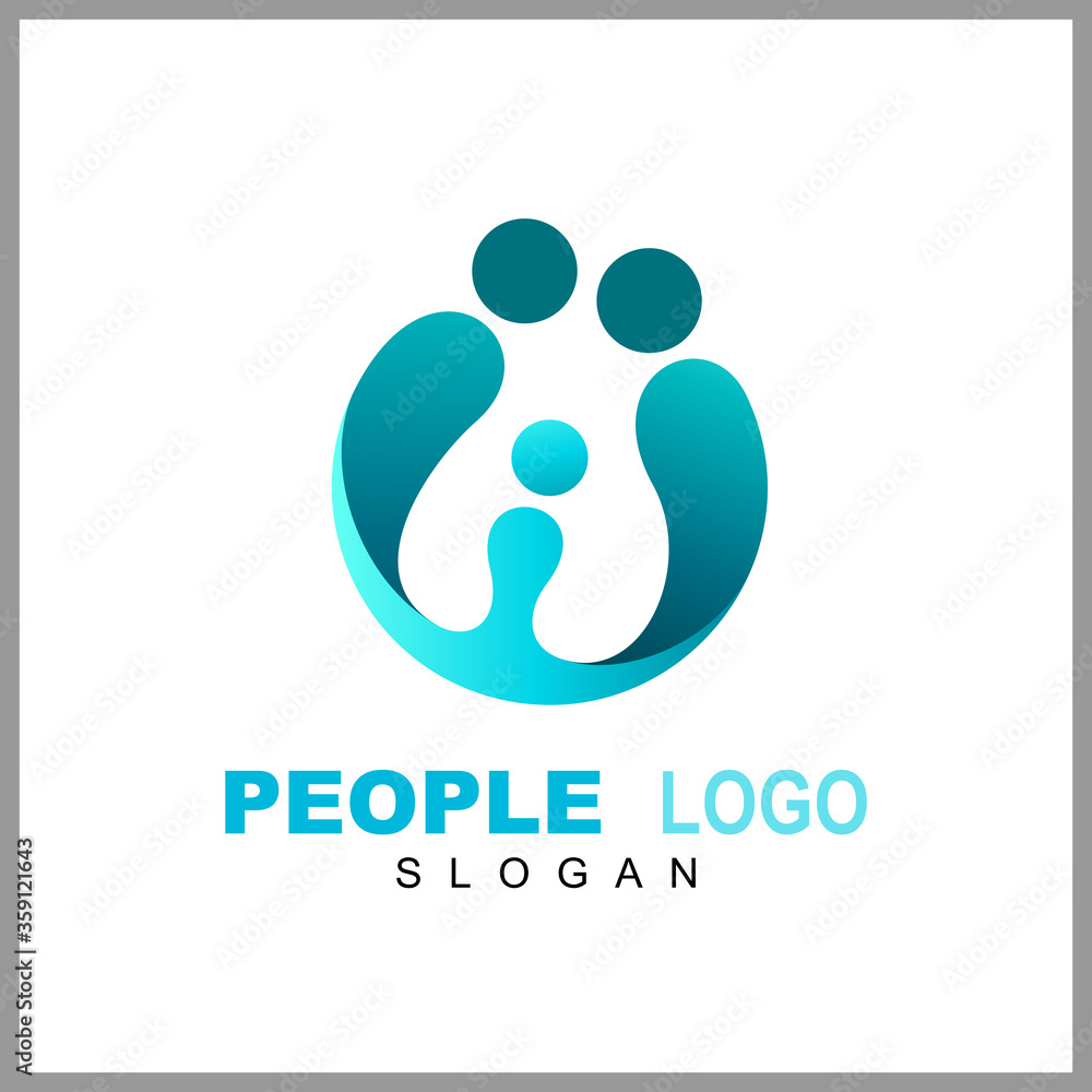 Water + people logo design, human healthcare, surfing sport, beach holiday, water splash, vector illustration Water + people logo design, human healthcare, surfing sport, beach holiday, water splash, vector illustration