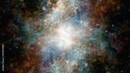 Space many light years far away. Elements of this image furnished by NASA