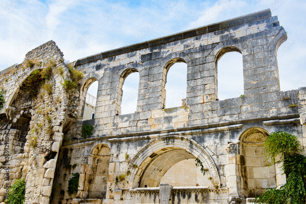 It's Silver gate, east entrance of the Diocletian's Palace in Split, Croatia