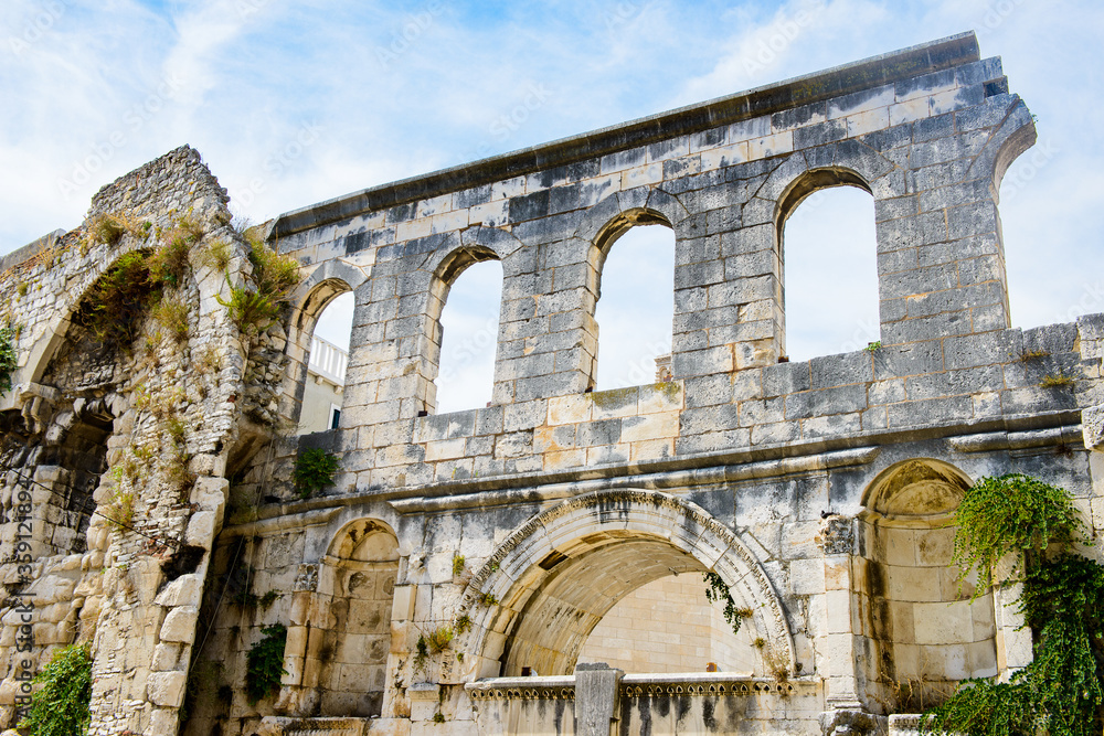 It's Silver gate, east entrance of the Diocletian's Palace in Split, Croatia It's Silver gate, east entrance of the Diocletian's Palace in Split, Croatia