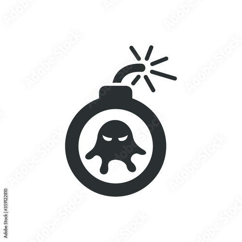 Virus bomb icon