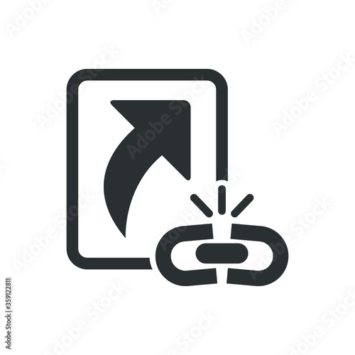 Broken shortcut icon