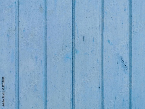 Old painted blue wooden doors.