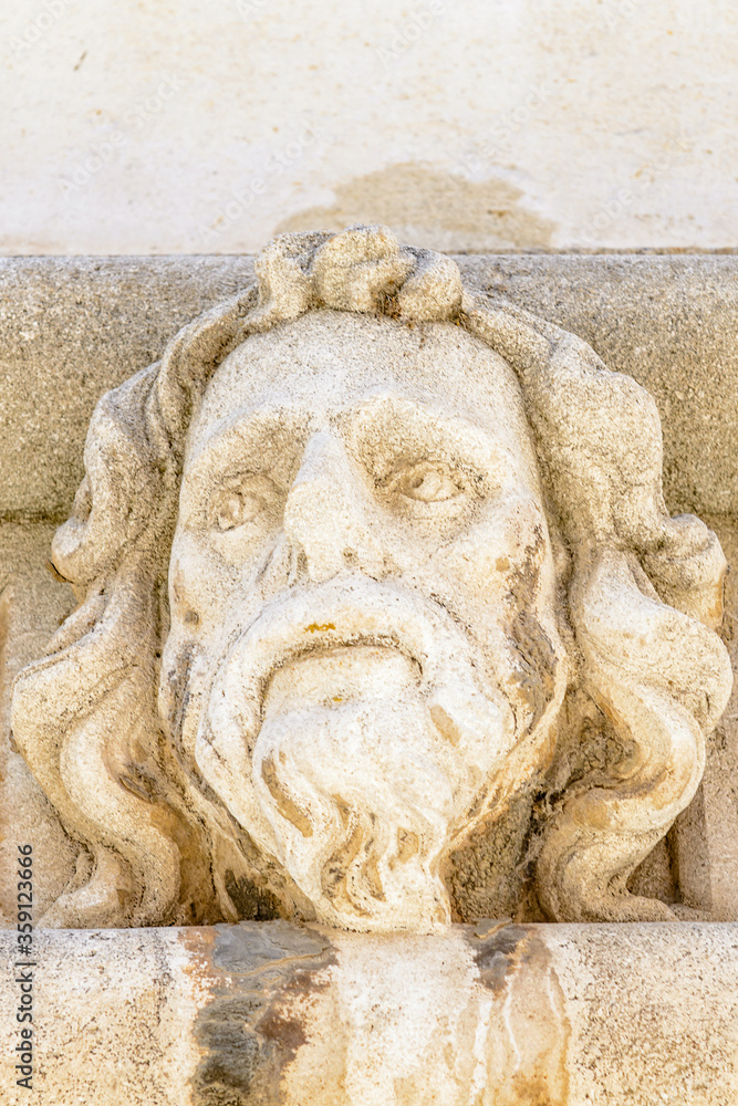 It's Sculpture of the St. James Cathedral in Sibenik, Croatia