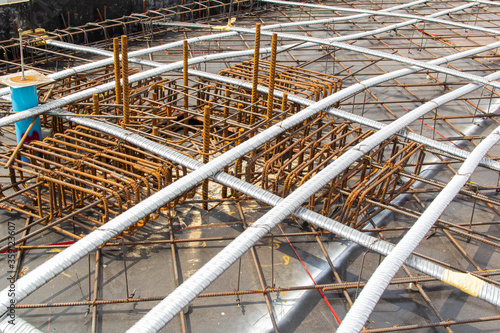industrial construction working on Post-Tension