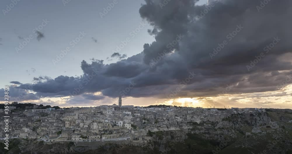 custom made wallpaper toronto digitalSunset Time lapse of Matera, Italy
