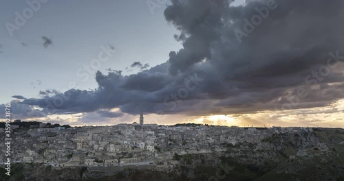 Wallpaper Mural Sunset Time lapse of Matera, Italy
 Torontodigital.ca