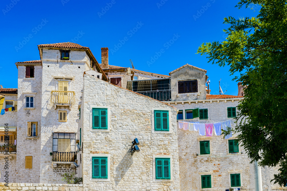 It's Architecture of the Old Town of Sibenik, Croatia