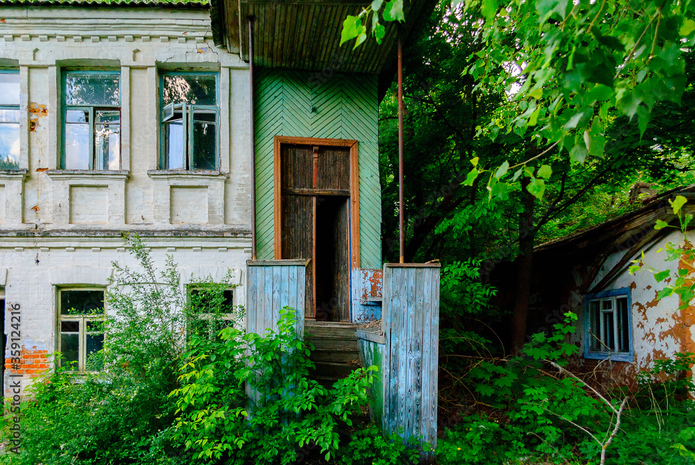 Abandoned house in Chernobyl, a town in Ukraine, famous by the nuclear reactor explosion disaster on April 26, 1986