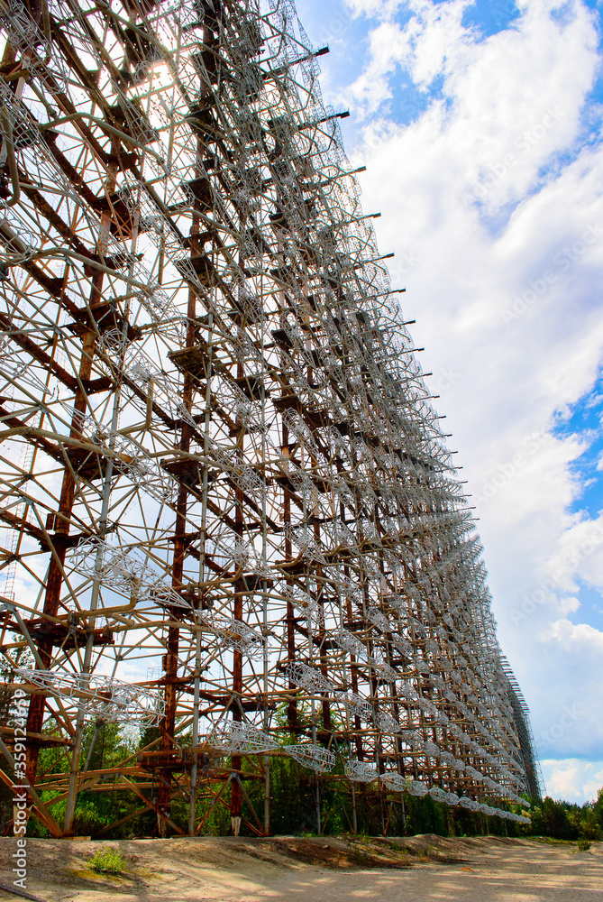 Duga, a Soviet over-the-horizon (OTH) radar system as part of the Sovietic anti-ballistic missile early-warning network, Chernobyl Duga, a Soviet over-the-horizon (OTH) radar system as part of the Sovietic anti-ballistic missile early-warning network, Chernobyl