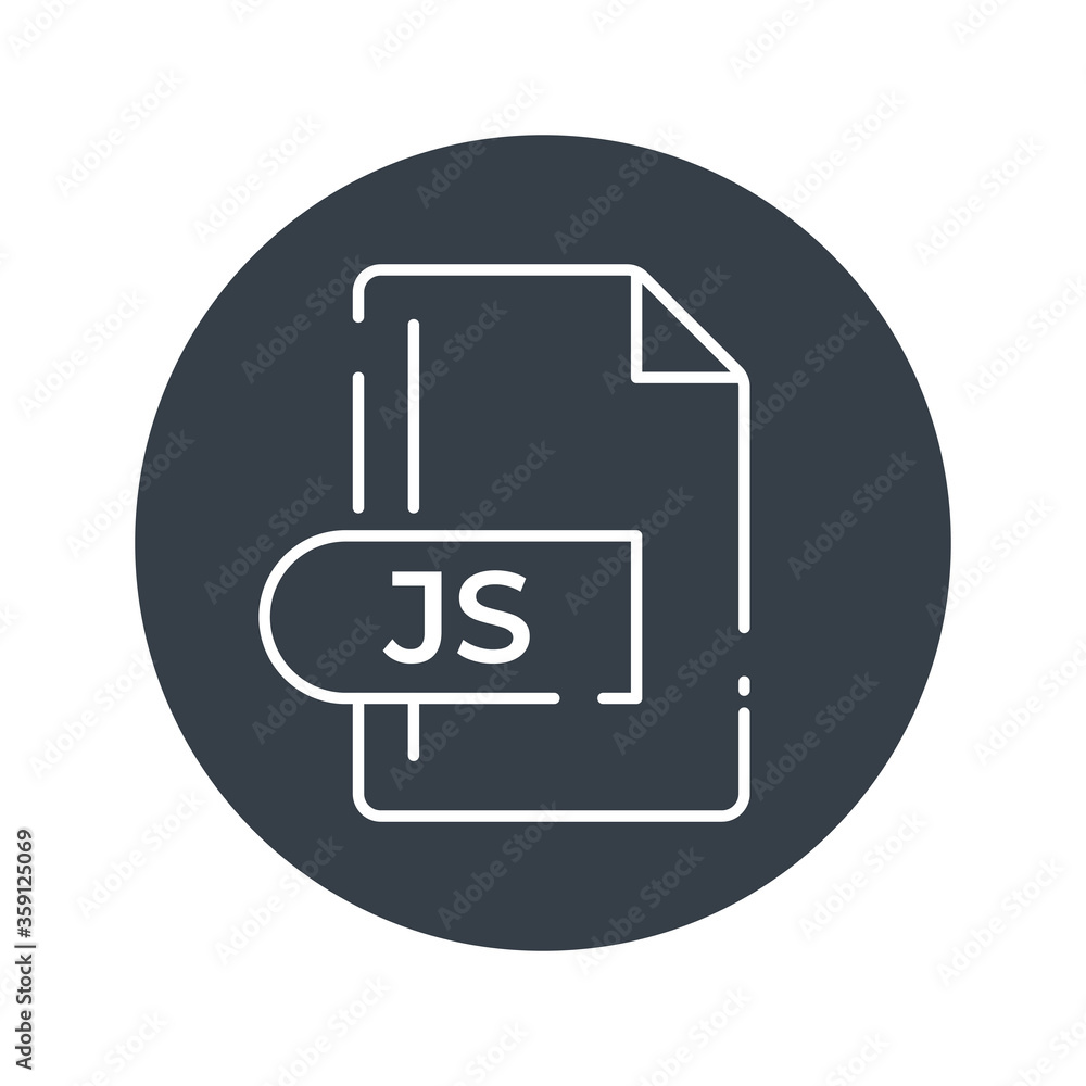 JS Icon. JS File Format extension filled icon. JS Icon. JS File Format extension filled icon.