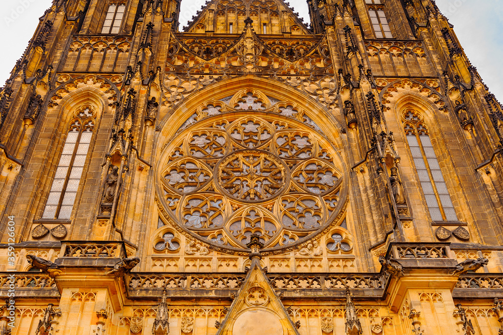 Saint Vitus Cathedral, a Roman Catholic cathedral in Prague, and the seat of the Archbishop of Prague.