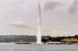 Fountain on the lake of Geneva
