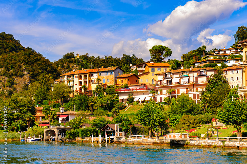 Lavena Ponte Tresa, a comune on Lake Lugano, the Province of Varese in the Italian region Lombardy