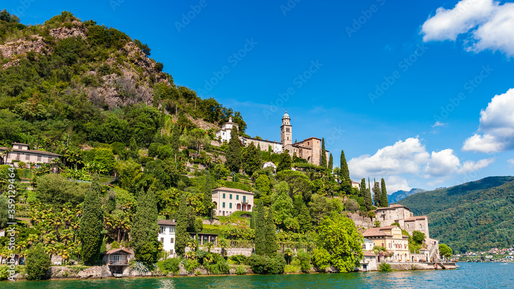 Morcote Village, the Pearl of Ceresio, Lake of Lugano, Switzerland