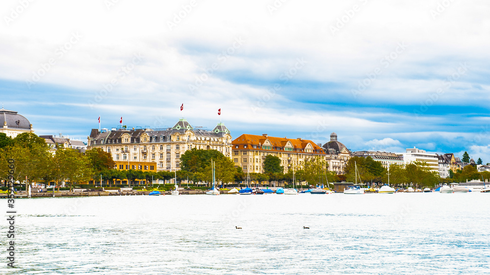Fototapeta premium Lake of Zurich, Switzerland