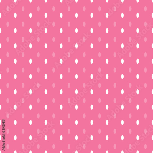 pink and white oval polka dots seamless repeat pattern 