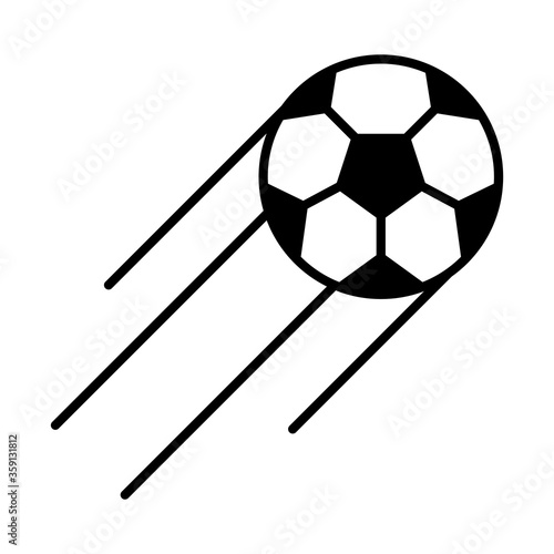 soccer game, flying ball league recreational sports tournament silhouette style icon