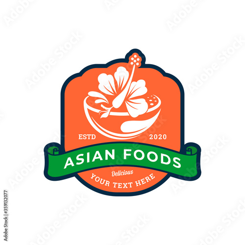 CLASSIC ASIAN FOODS LOGO TEMPLATE