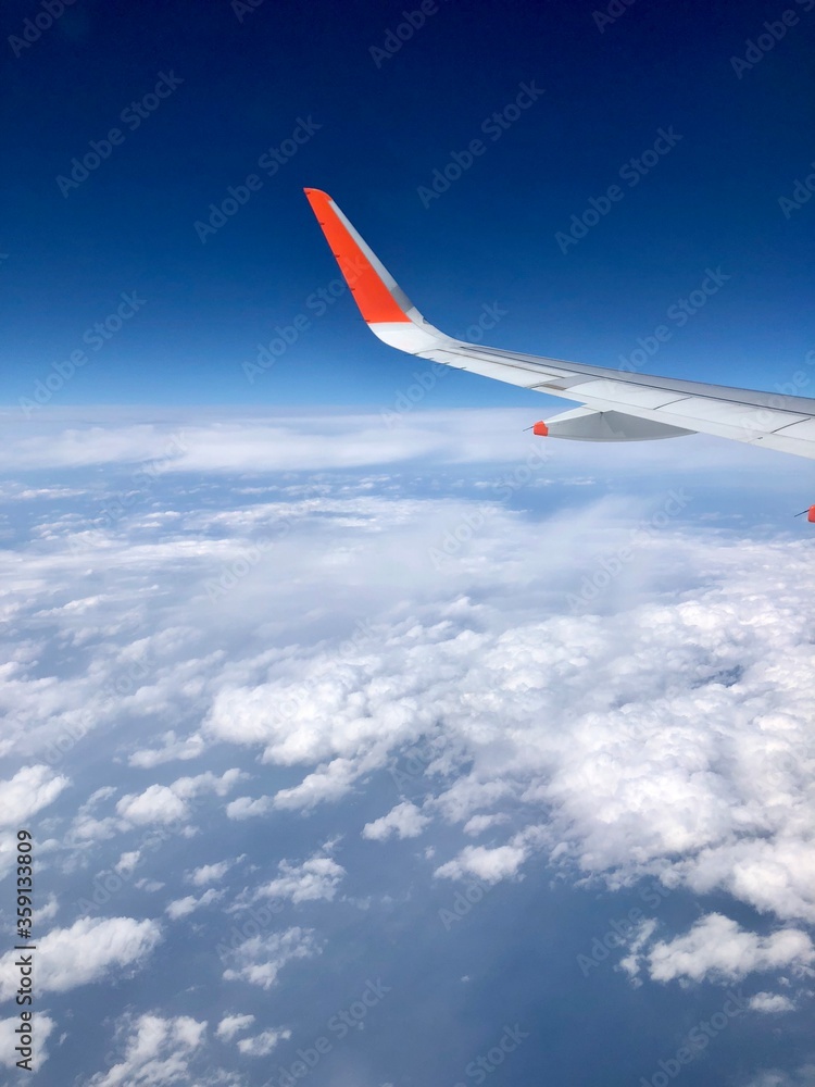 Fototapeta premium 飛行機内からの絶景