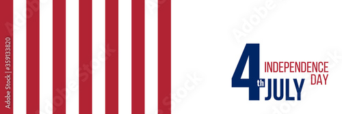 4th July Independence Day, vector poster