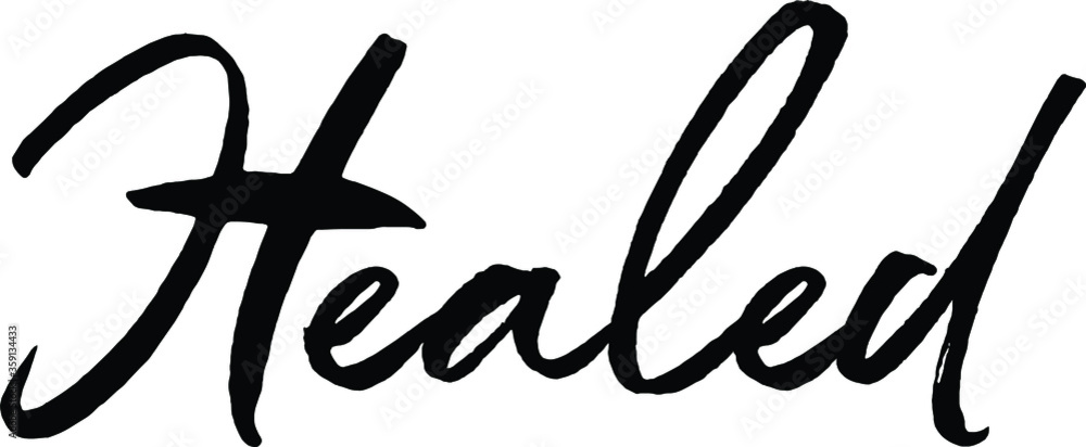 Healer quote. Modern calligraphy text. Vector hand-drawn illustration black and white Healer quote. Modern calligraphy text. Vector hand-drawn illustration black and white