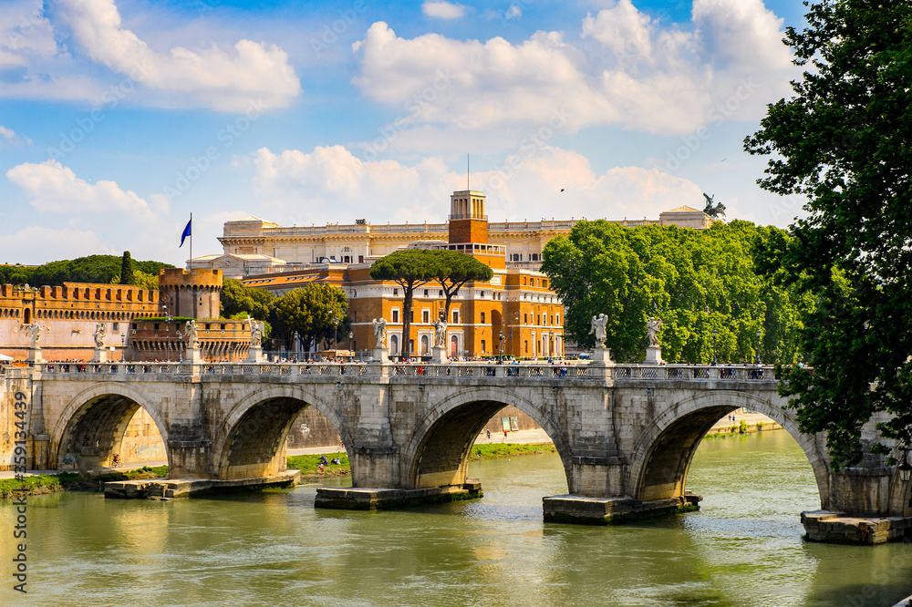 It's Historic Center of Rome, Italy. Rome is the capital of Italy and a popular touristic destination