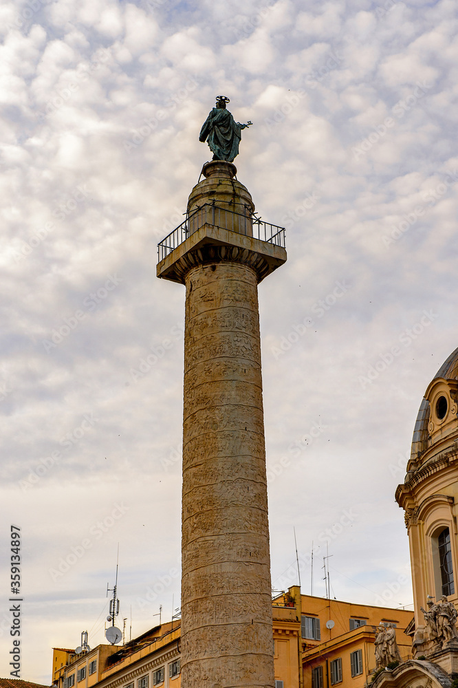 Fototapeta premium It's Historic Center of Rome, Italy. Rome is the capital of Italy and a popular touristic destination