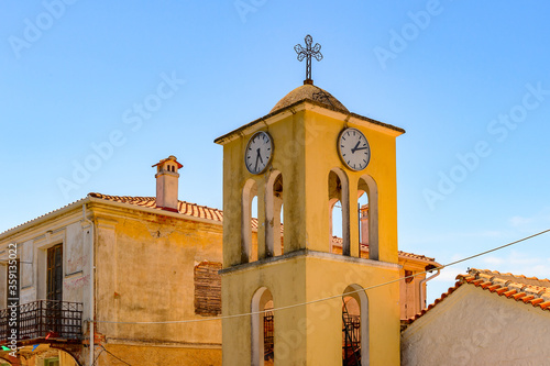 It's Clock tower of Kastoria, West Macedonia, Greece photo