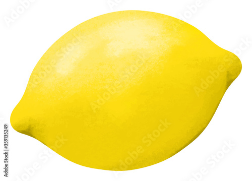 リアルなレモンのイラスト