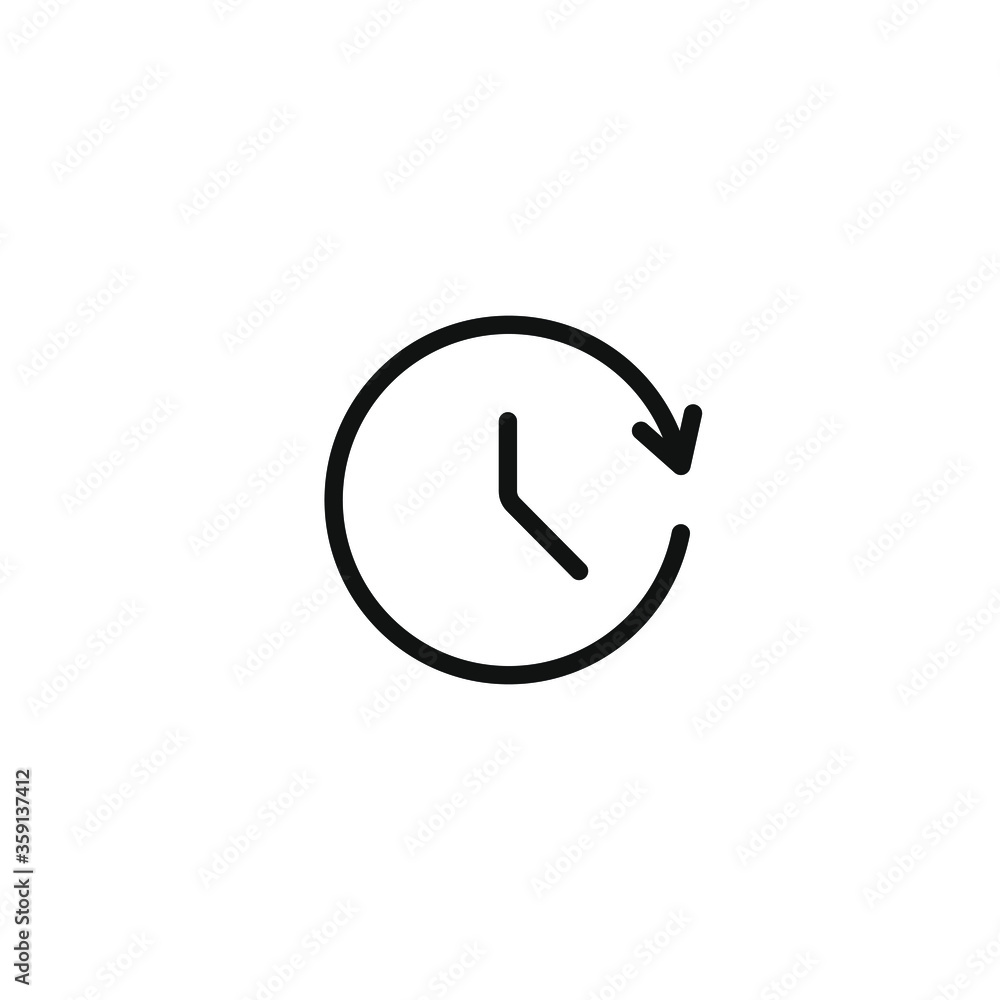 Simple icon of a history isolated on white background Simple icon of a history isolated on white background