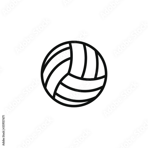 Volley ball icon isolated on white background