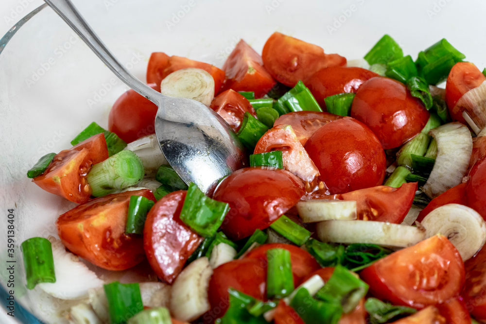 salad with tomatoes and feta cheese salad with tomatoes and feta cheese