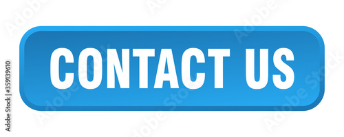 contact us button. contact us square 3d push button