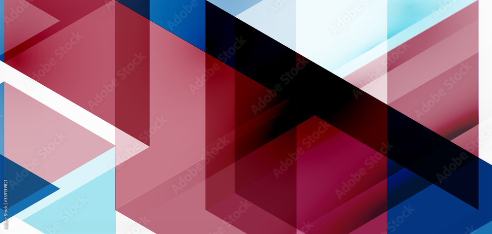 Geometric abstract background, mosaic triangle and hexagon shapes. Trendy abstract layout template for business or technology presentation, internet poster or web brochure cover, wallpaper Geometric abstract background, mosaic triangle and hexagon shapes. Trendy abstract layout template for business or technology presentation, internet poster or web brochure cover, wallpaper